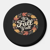 It’s Fall Y’all Halloween Bats Pumpkin Trendy Magnet