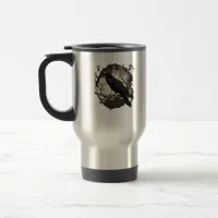 F-Caw-F Funny Raven Pun Gothic Crow Humor Retro Cl Travel Mug