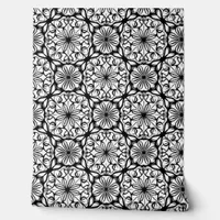 Monochrome Bloom Petite - Black & White - Eclectic Wallpaper