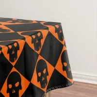 Halloween Black Skulls Table Cloth