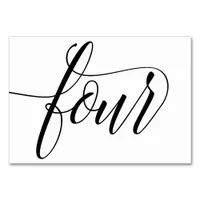 Table Numbers - Luxe Typography (Black) 4