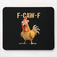 Gothic Funny Humor Crow F Caw F Style Mouse Pad