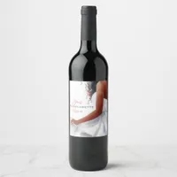 Bridal Shower bachelorette Wine Label