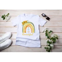 Sunflower Boho Rainbow T-Shirt