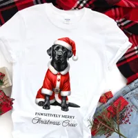 Labrador Retriever Cute Santa Dog Family Christmas T-Shirt