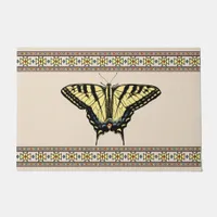 Southwestern Yellow Swallowtail Butterfly Medium Doormat