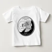 State Quarter of Indiana Reverse Side Faux Baby T-Shirt