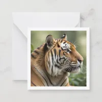 Majestic Big Cat Wildlife Picture Tiger Note Card