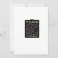 Whimsigoth Fantasy Mystical Forests, Moons & Magic Holiday Card