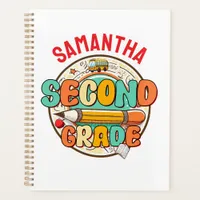Second Grade – Cute Back to School Supplies Notebo Planner