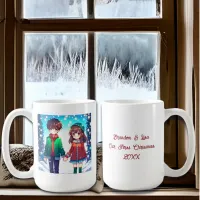 Cute Anime Couple | Our First Christmas Coffee Mug