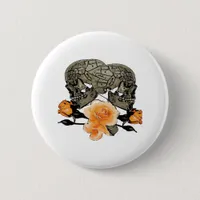 Funny Halloween Till Death Do Us Part Design Button