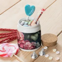 Timeless Rose Floral Charm Candy Jar