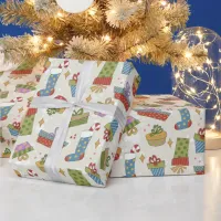 Cute Colorful Christmas Presents Wrapping Paper