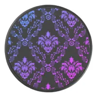 Blue & Pink Pattern on Black |