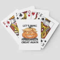 Let's Make Halloween Great Again Classic Poker Cards