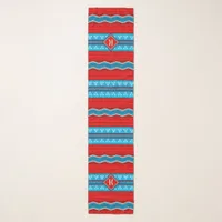 Southwest River Canyon Red Turquoise Personalized Scarf
