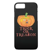 Trick Or Treason Halloween Impeach Trumpkin Design iPhone 8/7 Case