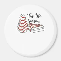 Tis The Season Funny Tree Christmas  Magnet