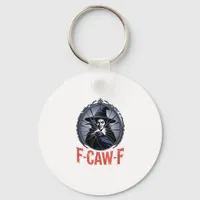 F-Caw-F Classic Retro Graphic Keychain
