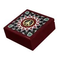 Peace Star Flame Circle Lacquered Gift Box