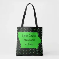 Lyme Disease in Iowa Awareness Tote Bag