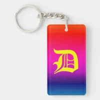 Spectrum of Horizontal Colors - 4 Keychain