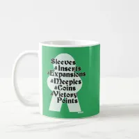 Sleeves And Expansions Meeples Boardgamer Time Coffee Mug