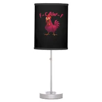 F Caw F Funny Chicken Humor Creative Casual Style Table Lamp