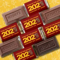 Red Gold Year of the Snake 2025 Hershey's Miniatures