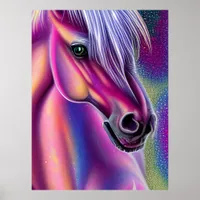 Purple Pony Poster