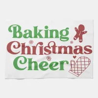 Retro Groovy Baking Christmas Cheer Kitchen Towel