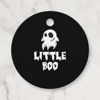 Little Boo In Halloween Cool Graphic Favor Tags