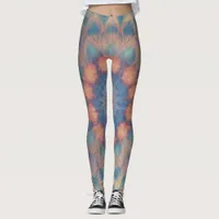 Colorful Psychedelic Kaleidoscopic Symmetrical Leggings