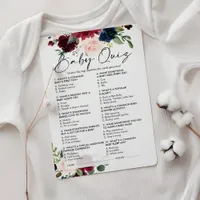 Quiz Baby Shower Game