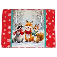 Lil Forest Animals singing  Christmas Carols Large Gift Bag