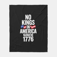 No Kings In America Since 1776 Simple Classic Fleece Blanket