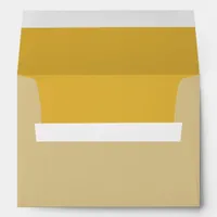 Cashmere Gold Insert Wedding Envelope