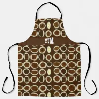 Box of Chocolate Joy Fun Illustrated Candy Art Apron