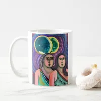 Two Girls Under the Moons Coffee Mug