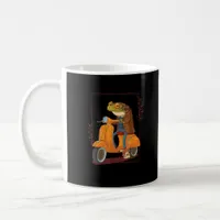 Frog Scooter Mushroom Goblincore Academia Coffee Mug
