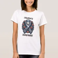 Pituitary Disorders | Gray Awareness Ribbbon T-Shirt