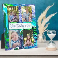 Personalized Best Dad Ever Photo  Plaque