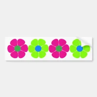 Just Flowers | Boho Hippie Floral Photo Bumper Sticker