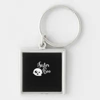 Sister Boo Halloween Classic Look Keychain