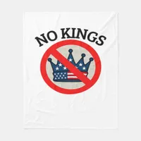 No Kings Essential Creative Style Fleece Blanket