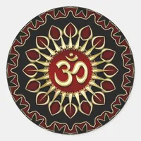 OM Light Courage Energy Spiritual Healing Sticker