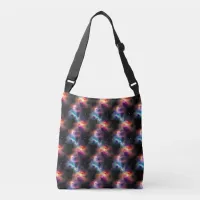 Stellar Symphony Galactic Nebulas Pattern Crossbody Bag