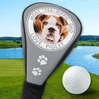 Best Dad Ever Pet Dog Photo Personalized Golf Head Cover
