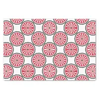 Pretty Elegant Red & White Geometric Pattern Tissue Paper